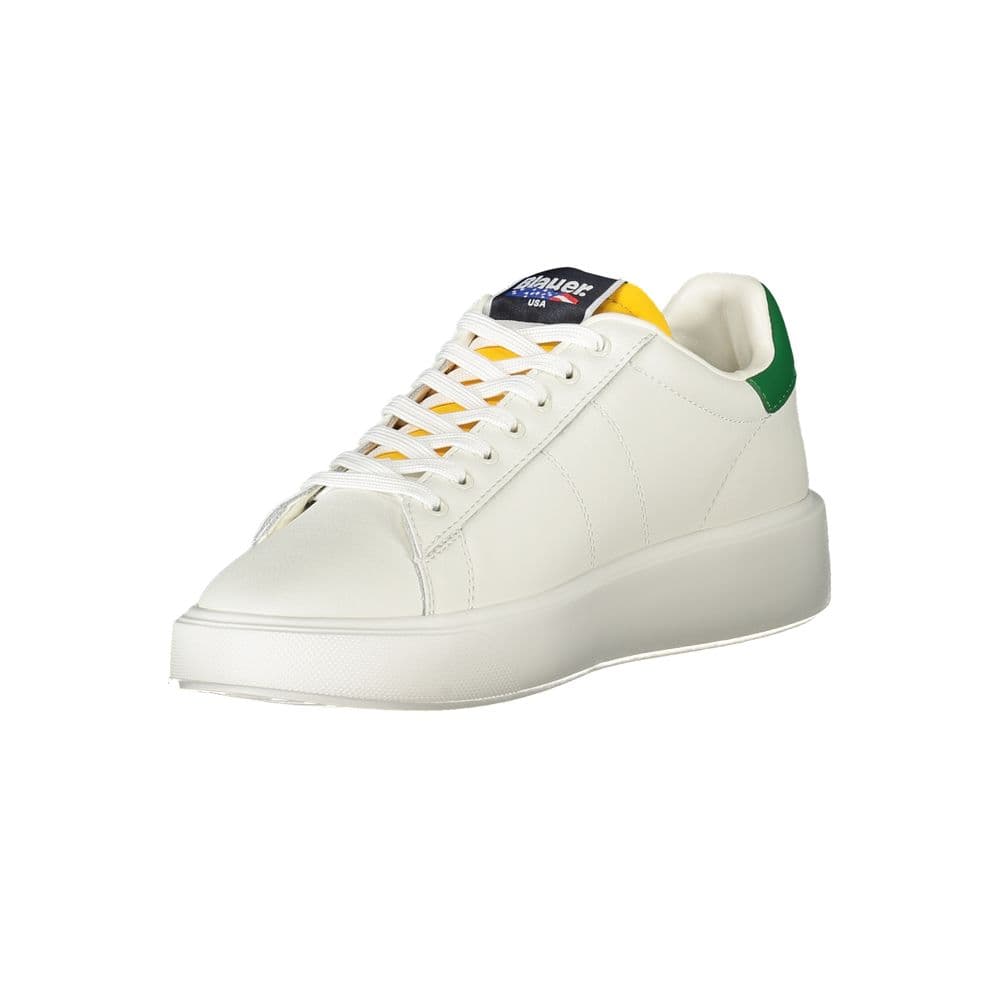 Blauer White Polyurethane Men Sneaker - 3
