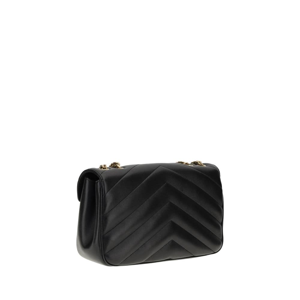 Saint Laurent Black Lamb Ovis Aries Aries Shoulder Bag - 3