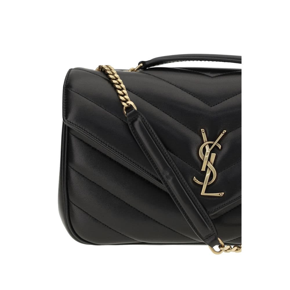 Saint Laurent Black Lamb Ovis Aries Aries Shoulder Bag - 4