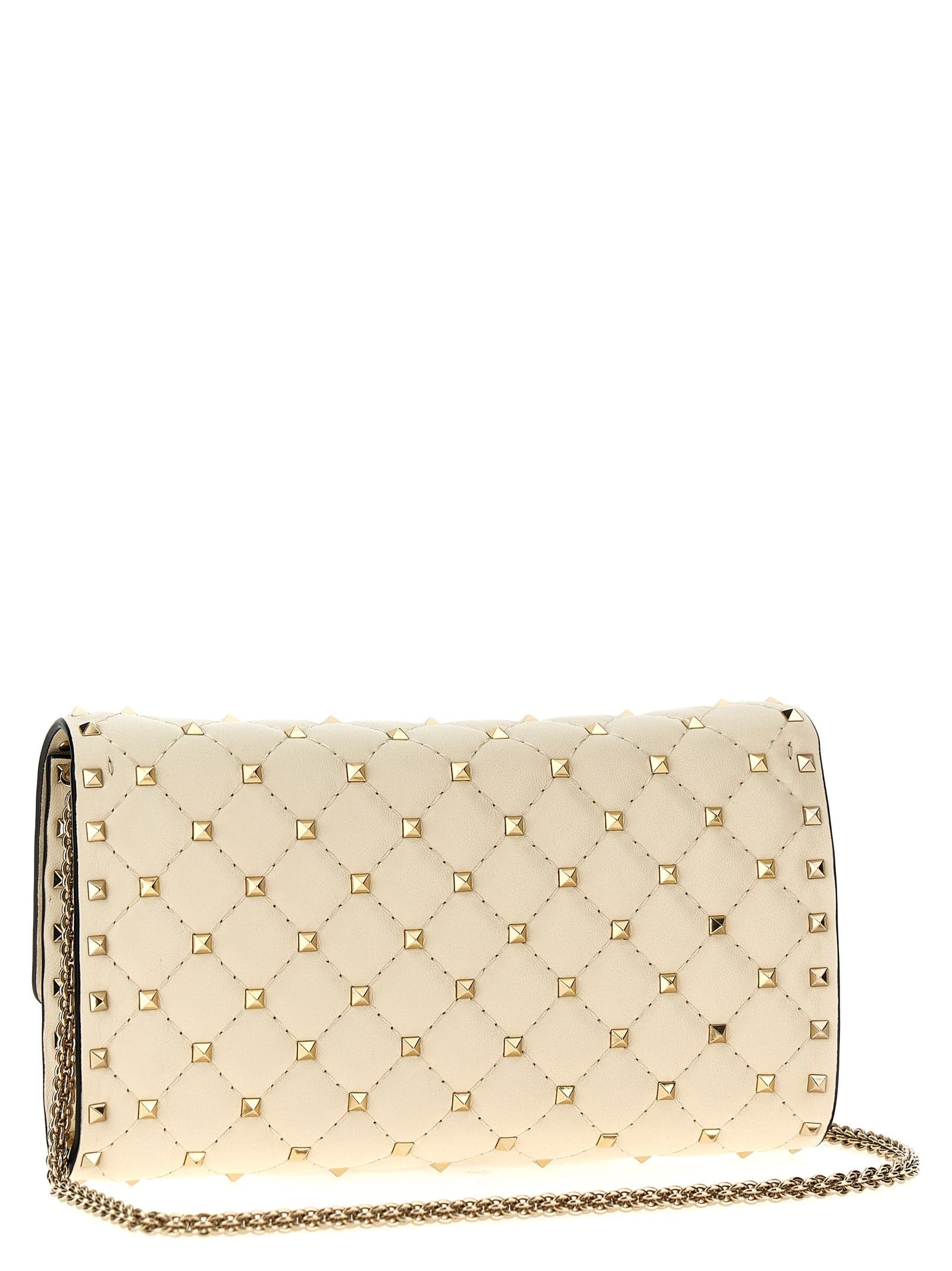 Valentino Garavani White Lamb Leather Shoulder Bag - 2