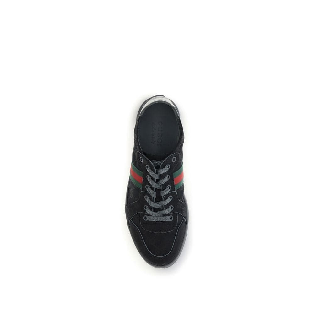 Gucci Black Fabric Athletic Sneakers - 4