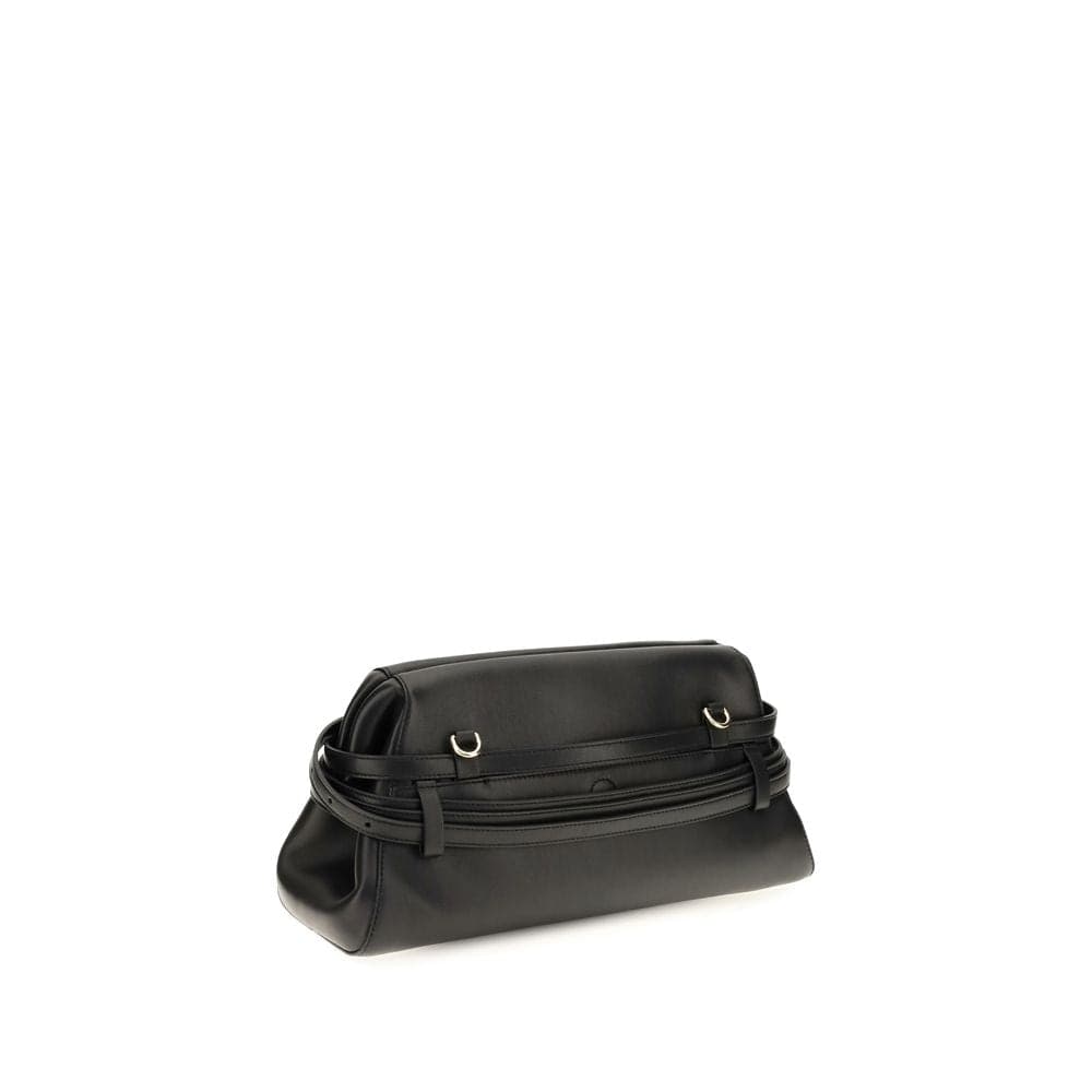 Moschino Black Goatskin Clutch Bag - 3