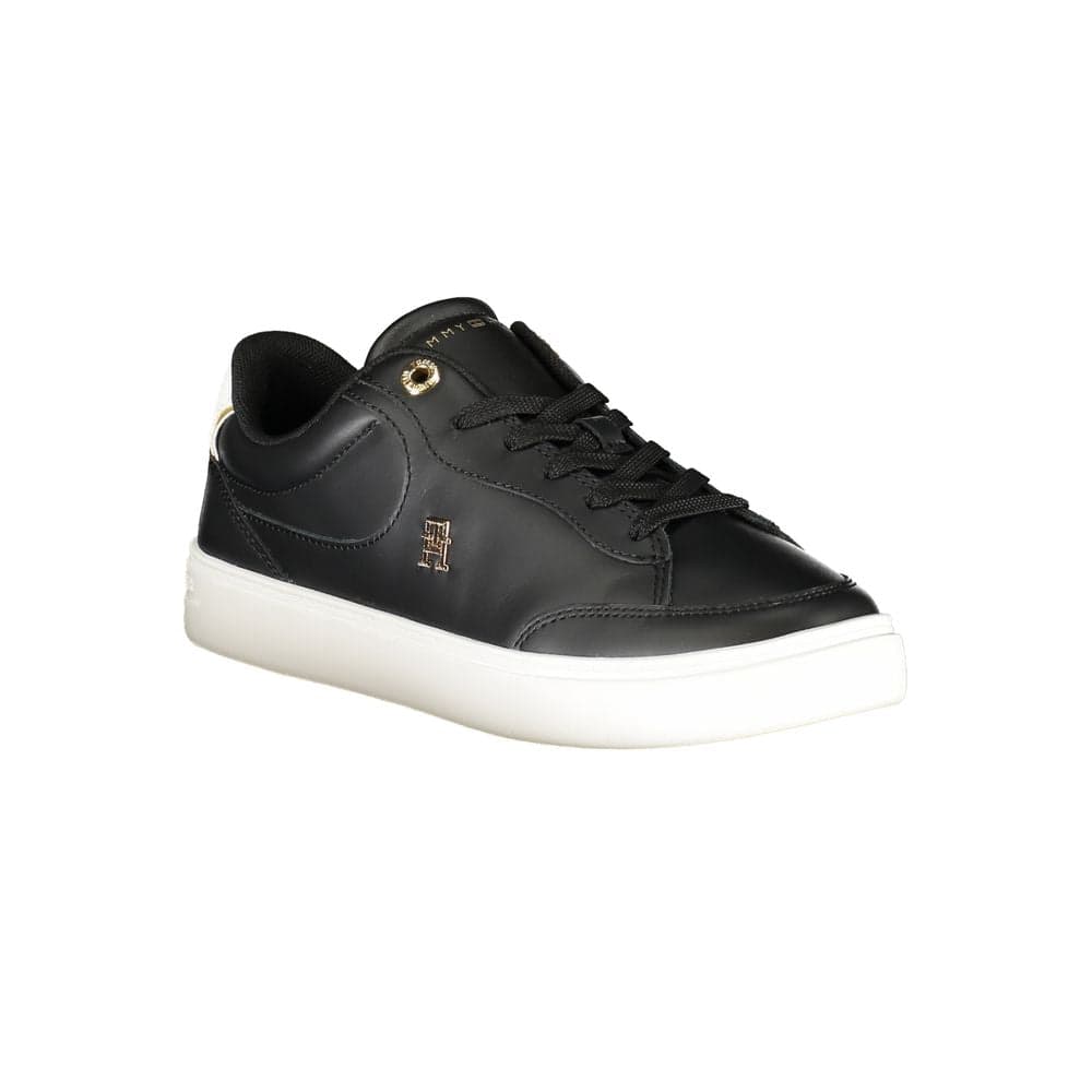Tommy Hilfiger Black Polyurethane Women Sneaker - 2