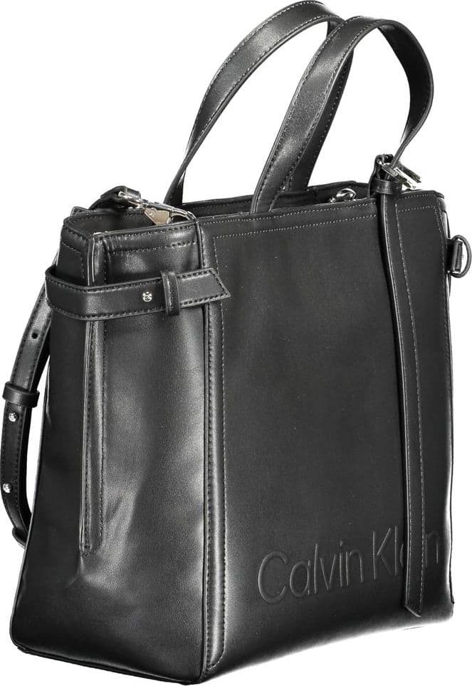 Calvin Klein Black Polyester Women Handbag - 3