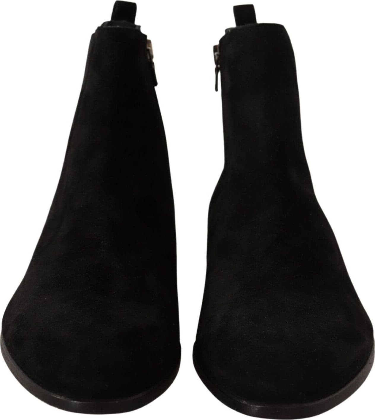 Dolce & Gabbana Black Suede Leather Chelsea Mens Boots Shoes - 2