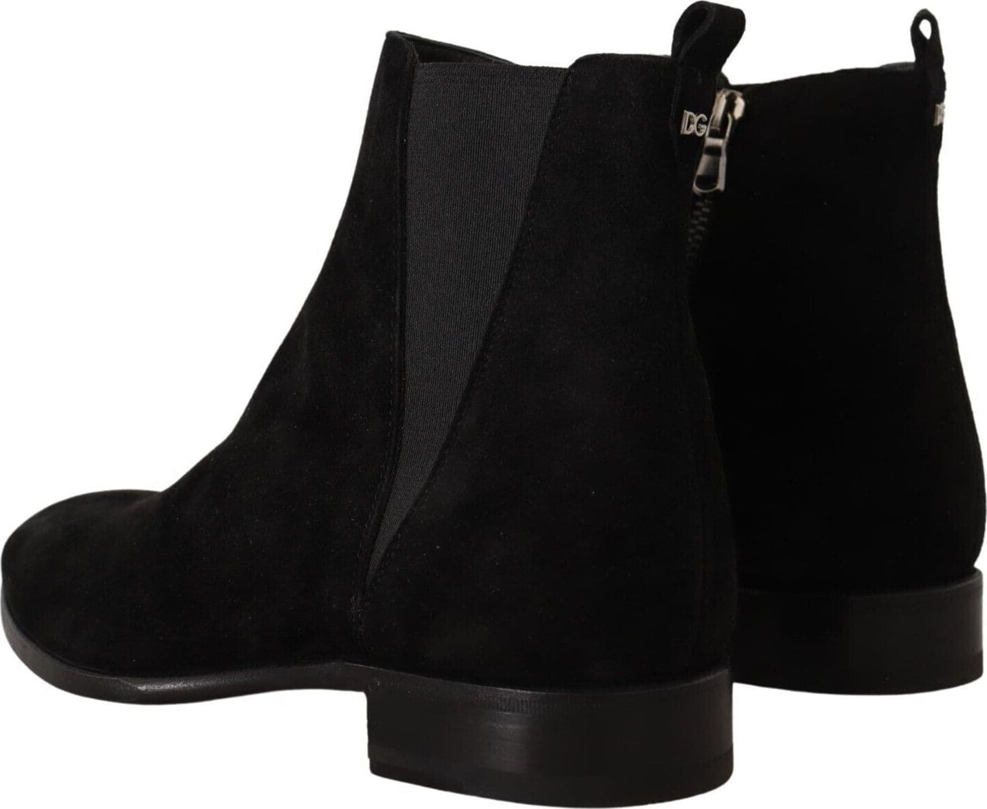 Dolce & Gabbana Black Suede Leather Chelsea Mens Boots Shoes - 4