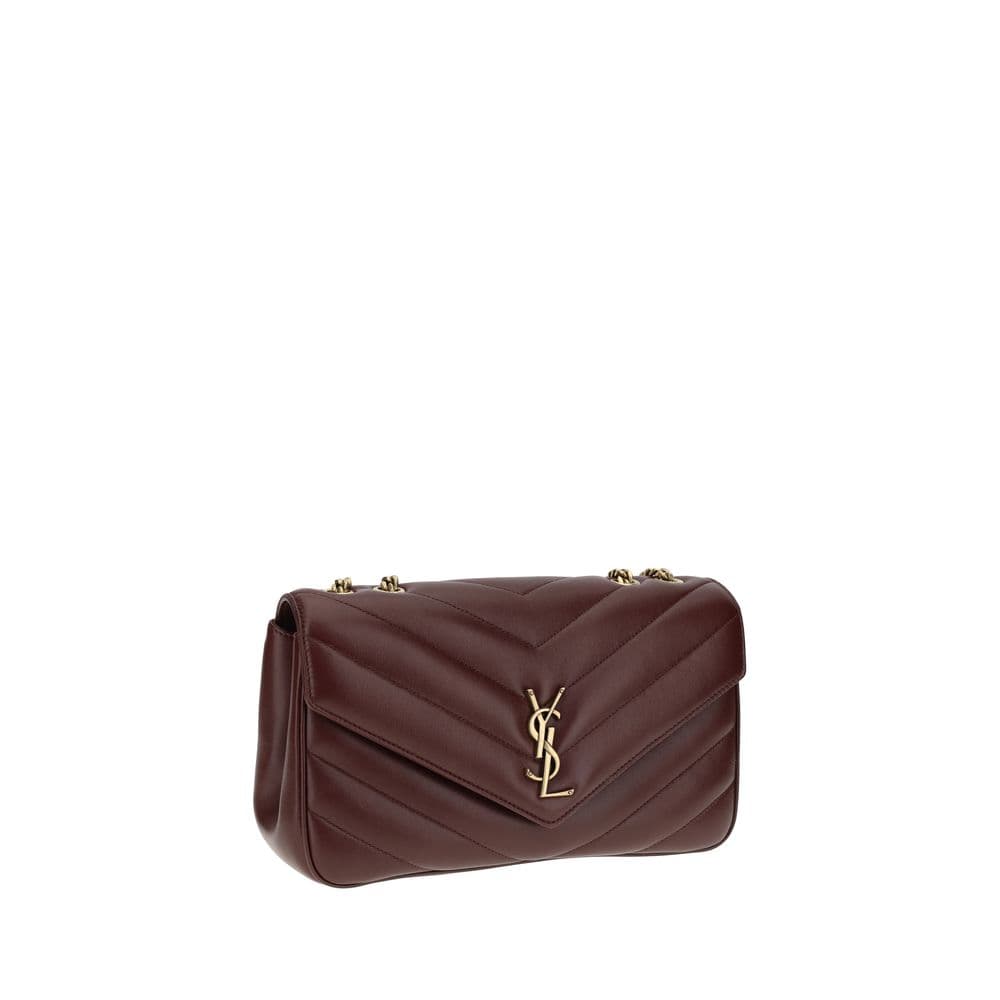 Saint Laurent Bordeaux Lamb Ovis Aries Aries Shoulder Bag - 2