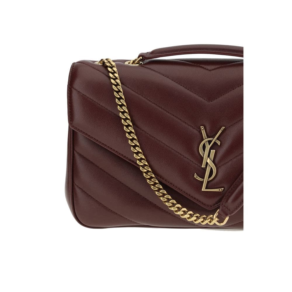 Saint Laurent Bordeaux Lamb Ovis Aries Aries Shoulder Bag - 4