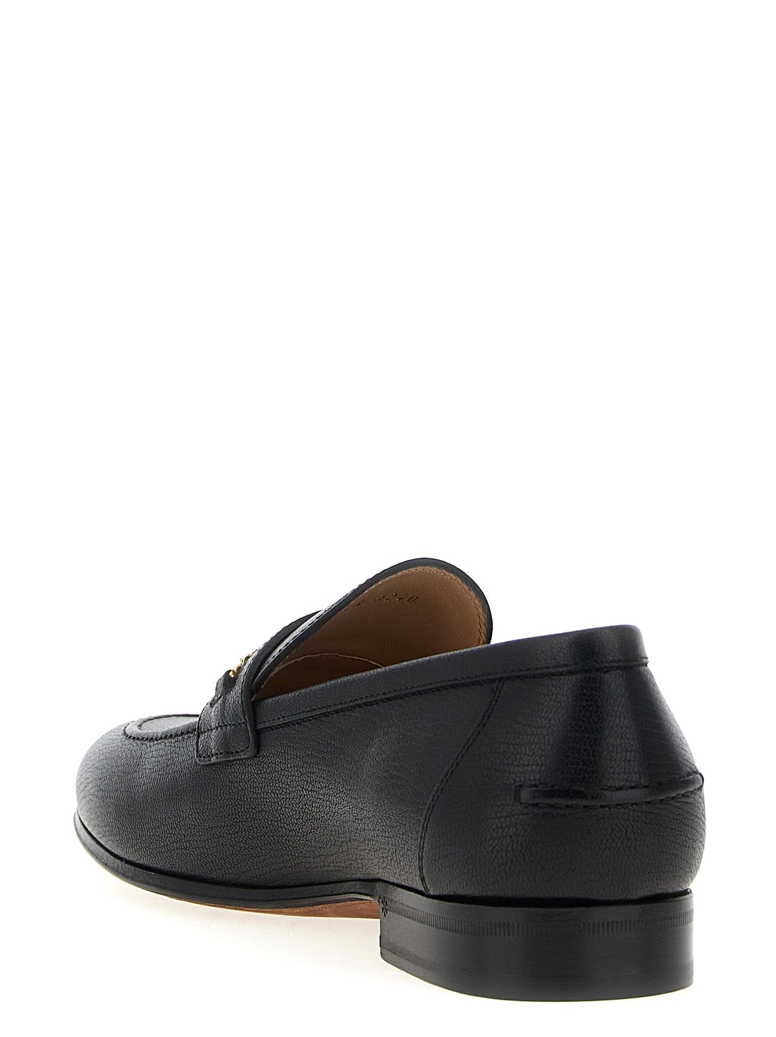 Valentino Garavani Black Goatskin Slip-On Loafers - 3