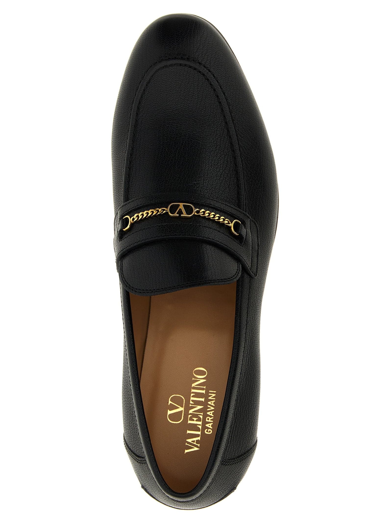 Valentino Garavani Black Goatskin Slip-On Loafers - 4