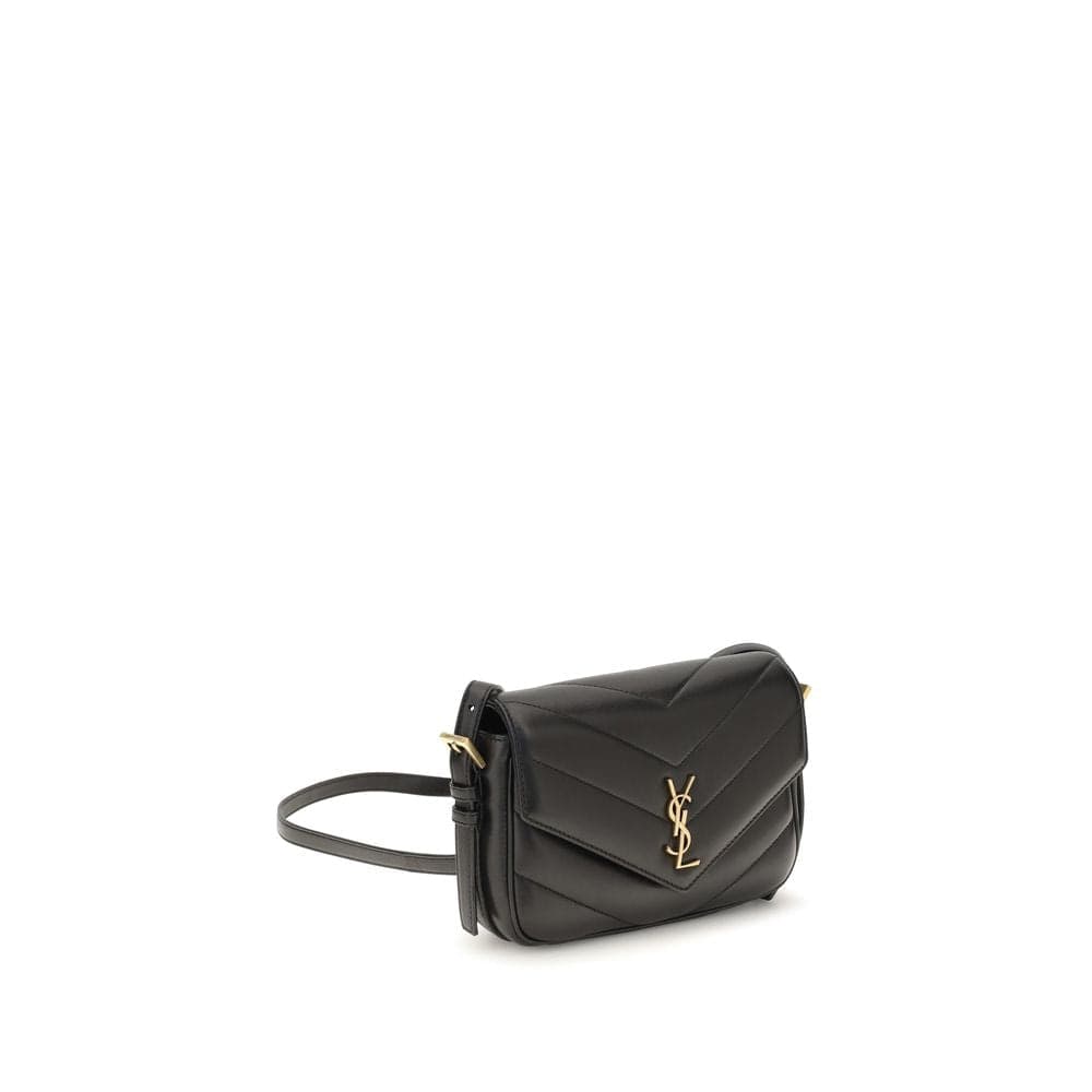 Saint Laurent Black Lamb Ovis Aries Aries Shoulder Bag - 2