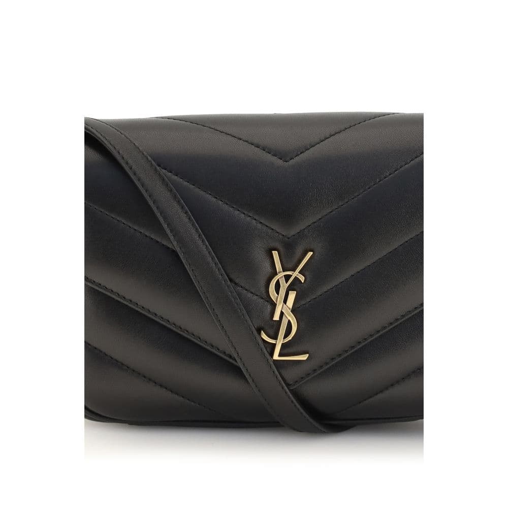 Saint Laurent Black Lamb Ovis Aries Aries Shoulder Bag - 4