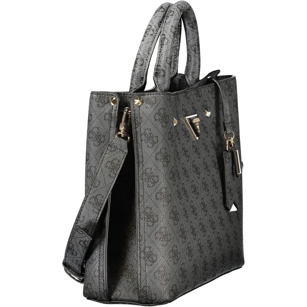 Guess Jeans Nero Poliuretano Donna Bag - 3