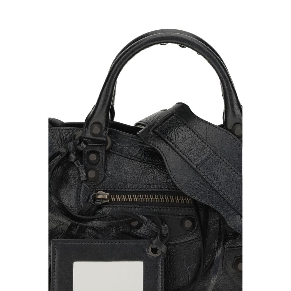 Balenciaga Black Lamb Leather Shoulder Bag - 4
