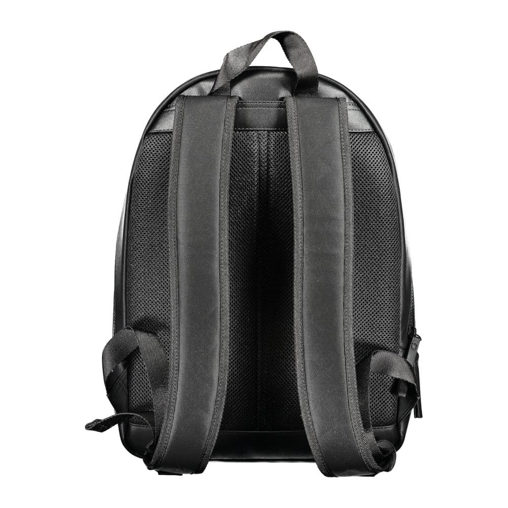 Tommy Hilfiger Black Polyurethane Men's Backpack - 2