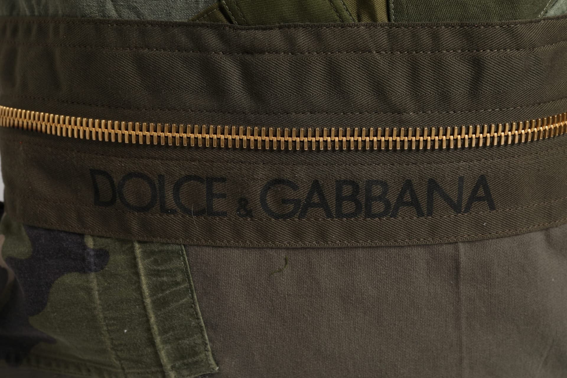 Dolce & Gabbana Military Green Patchwork Rucksack Backpack Bag - 6