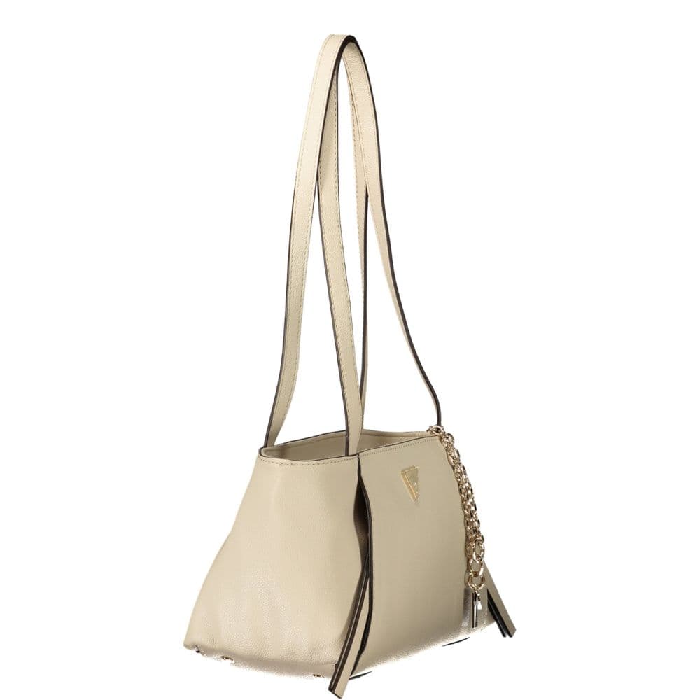 Guess Jeans Beige Polyurethane Women's Bag - 3