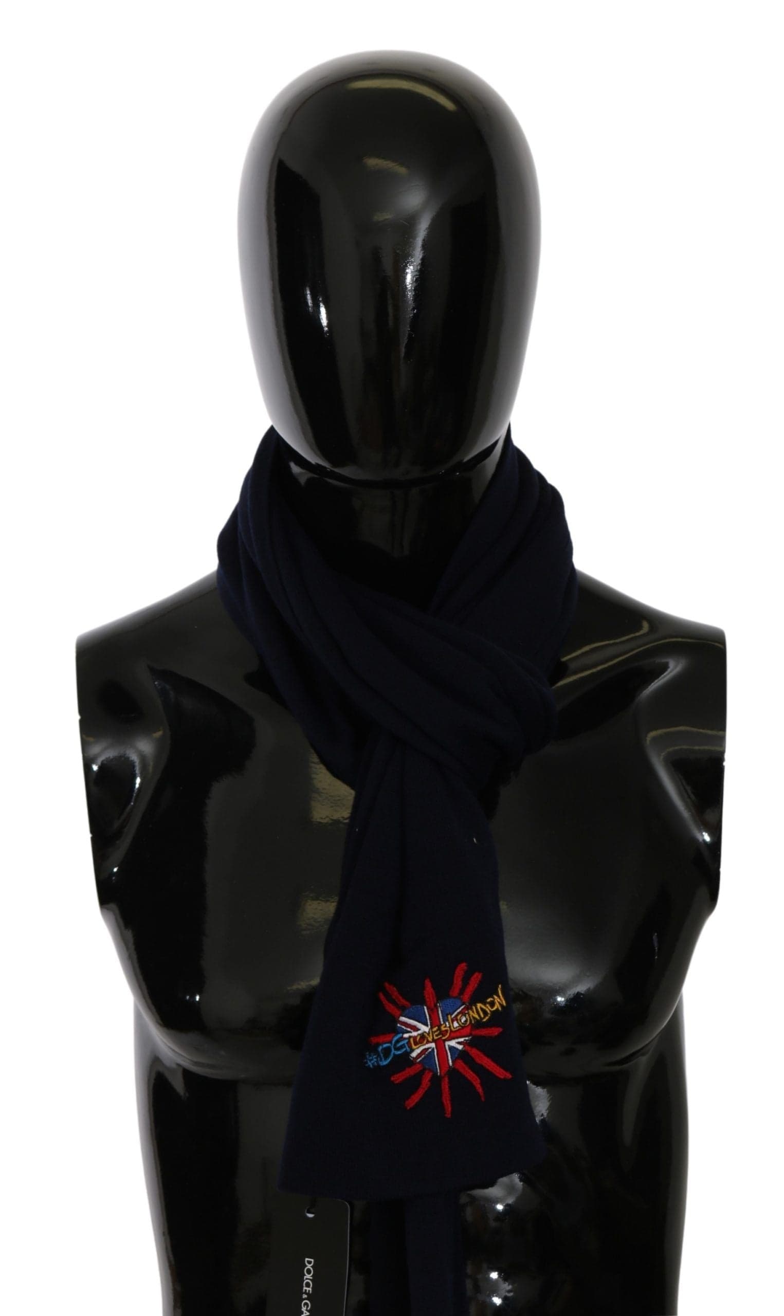 Dolce & Gabbana Blue #DGLovesLondon Wrap Shawl Wool Scarf - 3