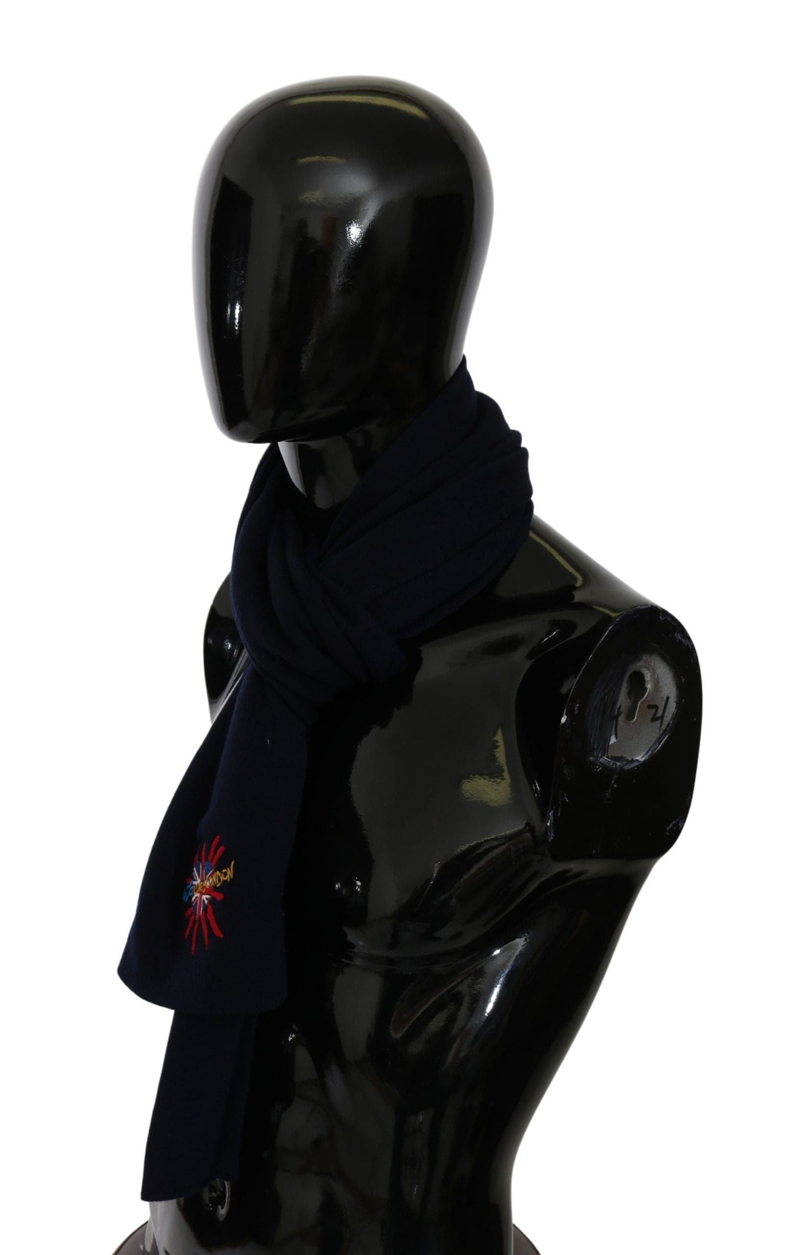 Dolce & Gabbana Blue #DGLovesLondon Wrap Shawl Wool Scarf - 4