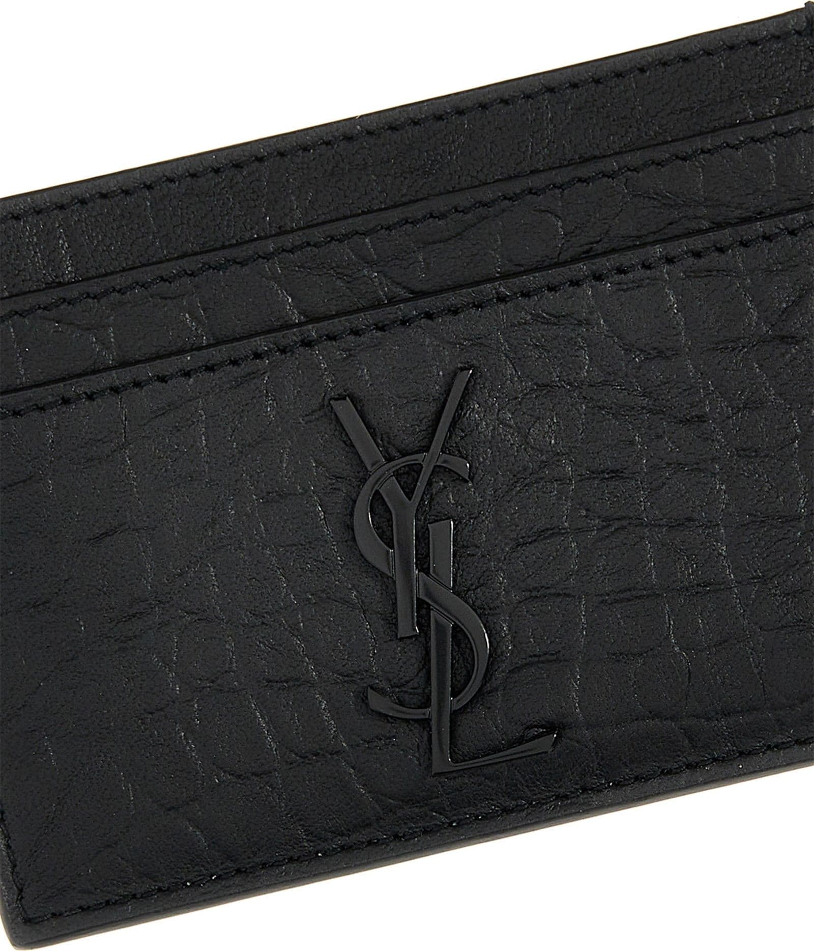 Saint Laurent Black Lambskin Cardholder - 3