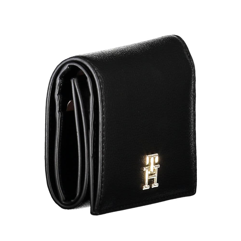 Tommy Hilfiger Black Polyurethane Women Wallet - 3