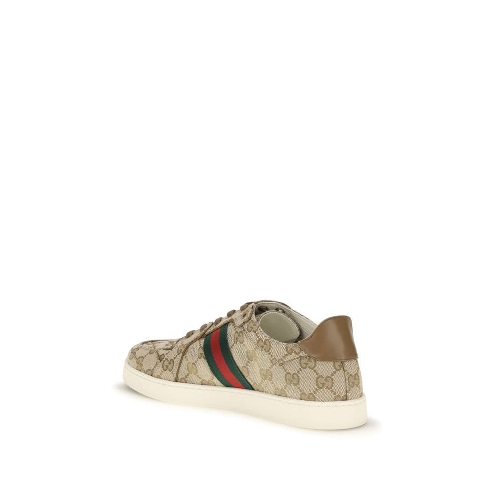 Gucci Beige Fabric Athletic Sneakers - 3