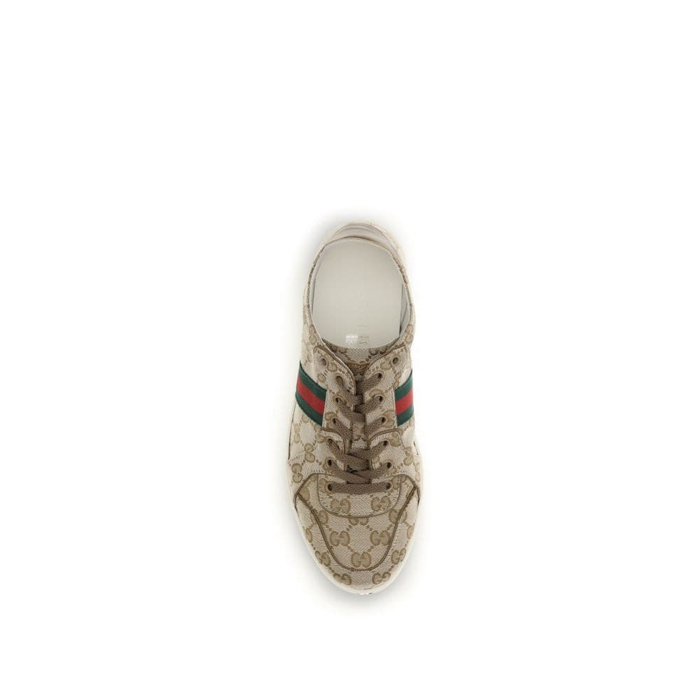 Gucci Beige Fabric Athletic Sneakers - 4