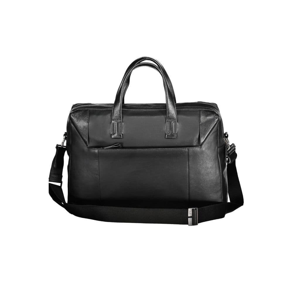 Piquadro Black Leather Men's Briefcase - 2
