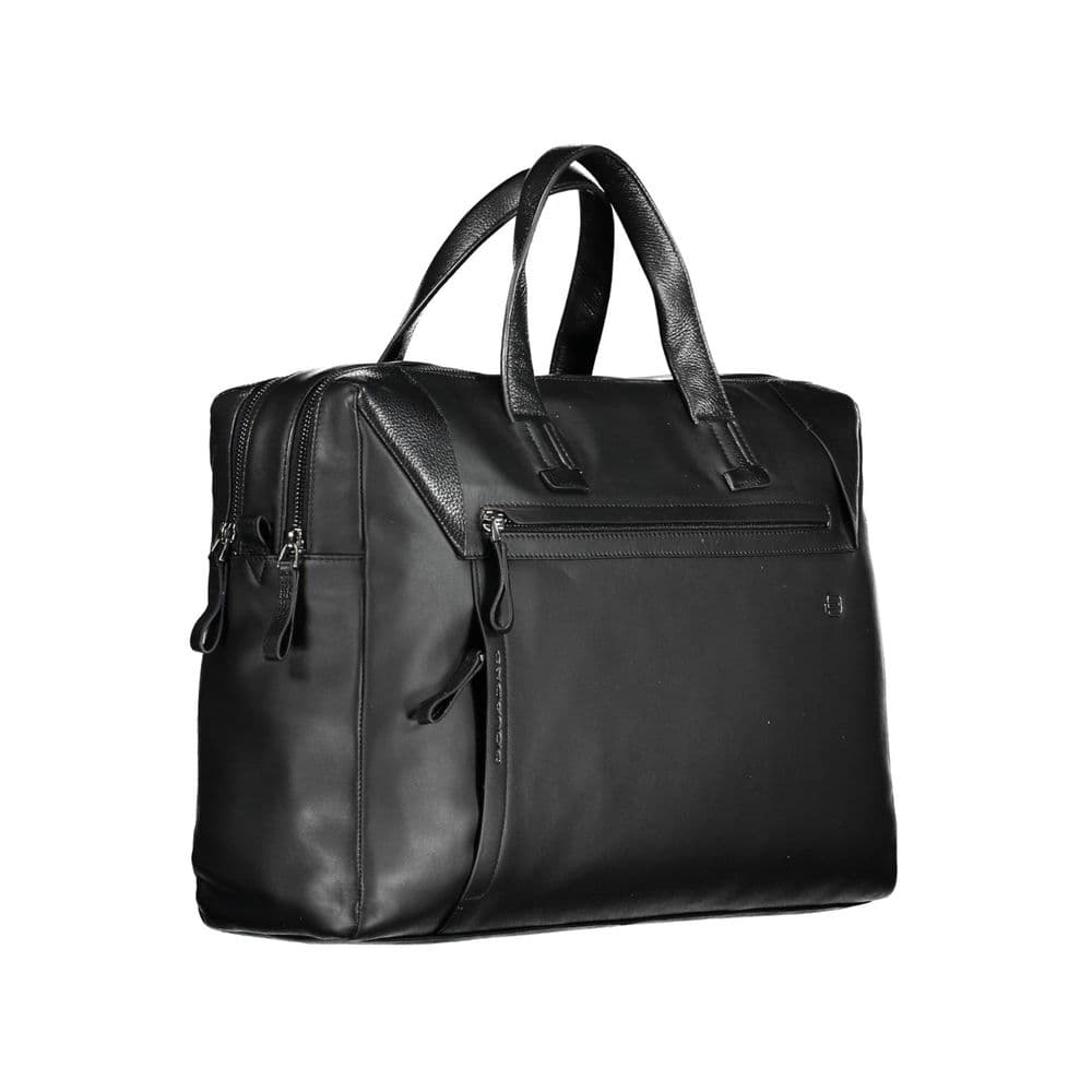 Piquadro Black Leather Men's Briefcase - 3