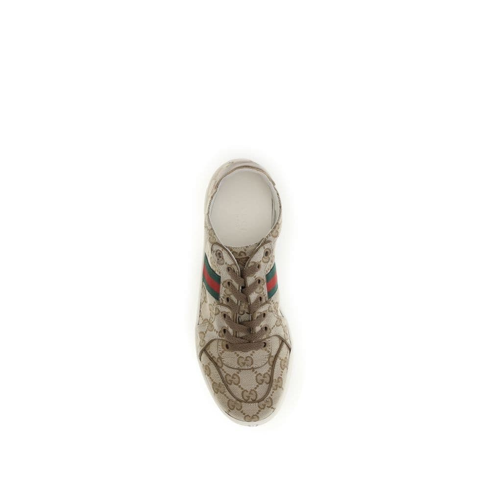 Gucci Beige Polyester Athletic Sneakers - 4