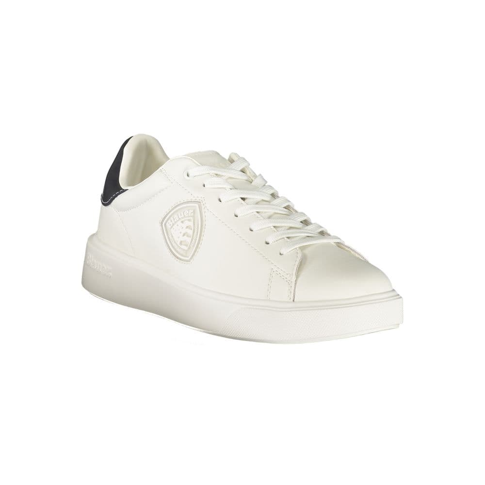 Blauer White Polyurethane Men's Sneaker - 2
