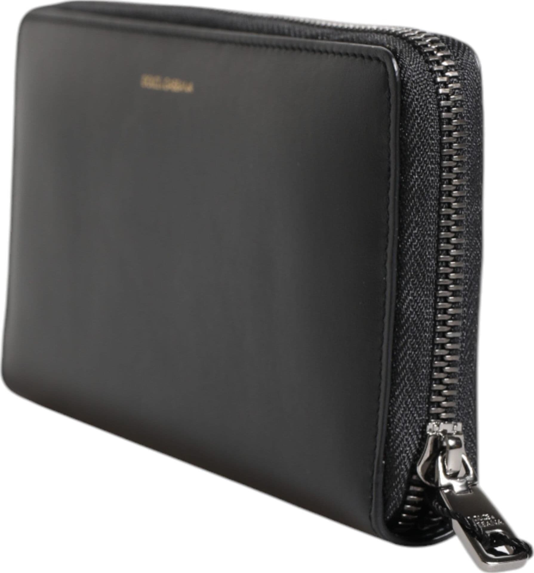 Dolce & Gabbana Black Blue Exotic Leather Embossed Continental Wallet - 3