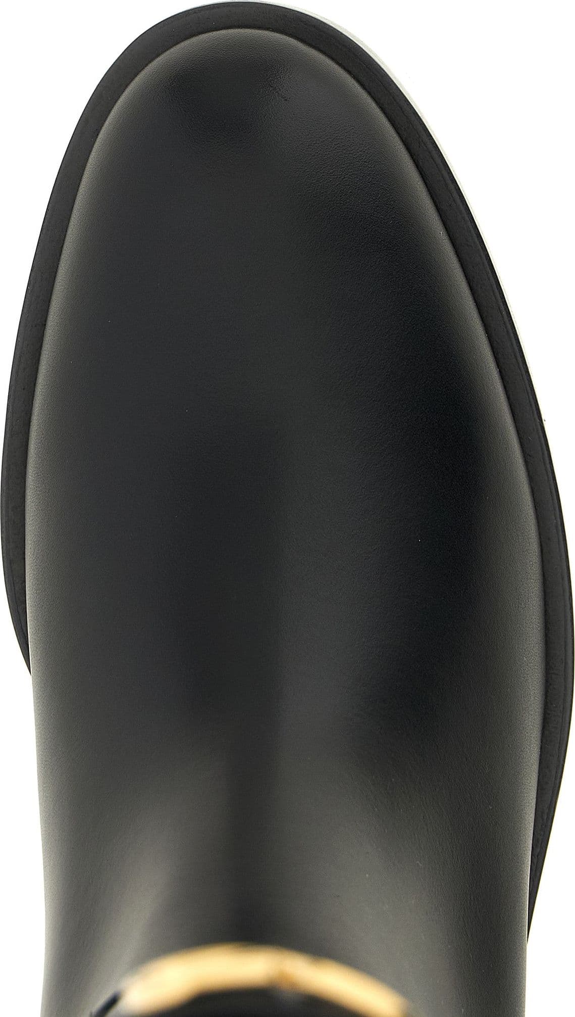 Valentino Garavani Black Calfskin Over The Knee - 4