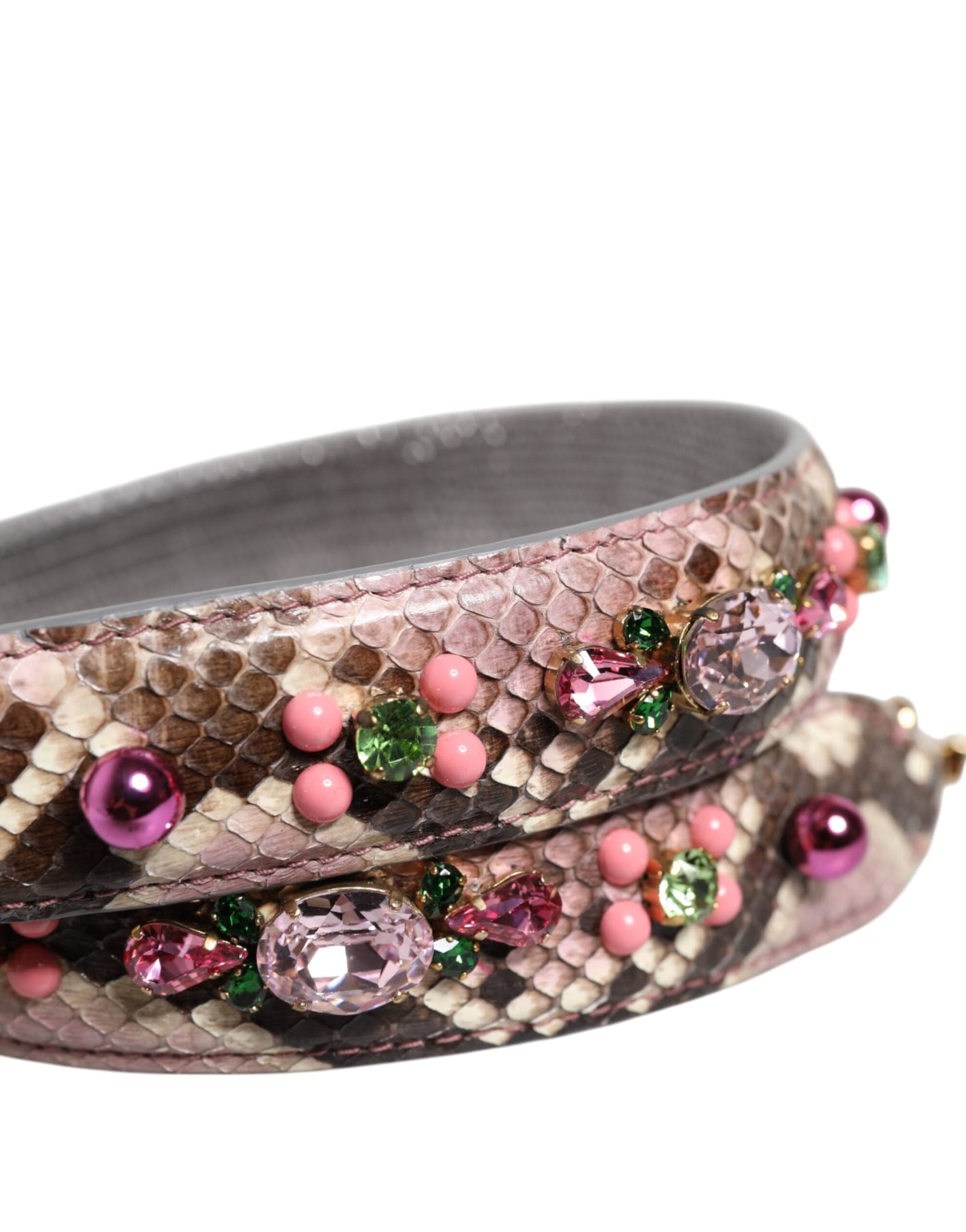 Dolce & Gabbana Multicolor Embellished Handbag Shoulder Strap - 5