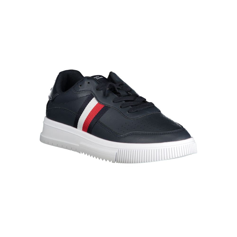 Tommy Hilfiger Blu Leather Men Sneaker - 2