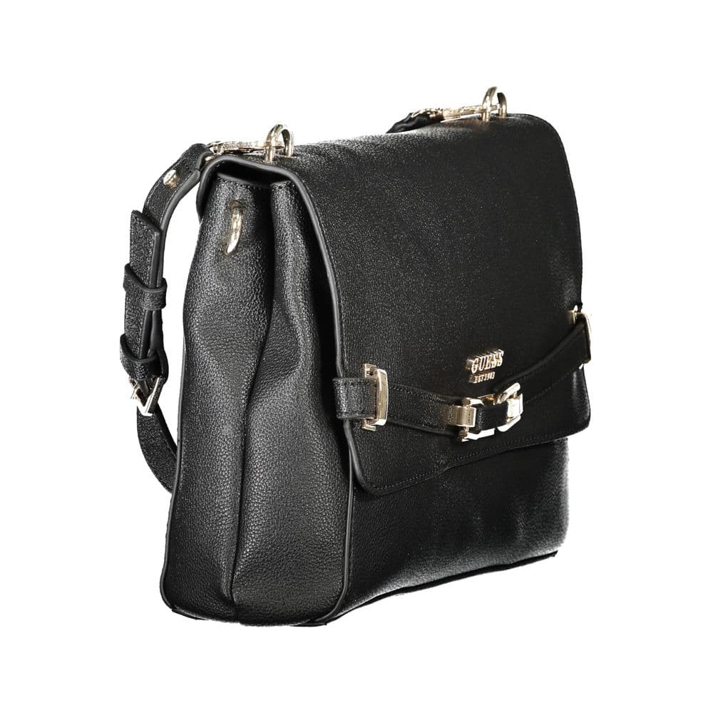 Guess Jeans Black Polyurethane Women's Handbag - 3
