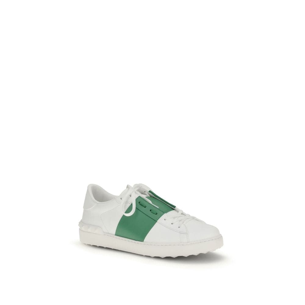 Valentino Garavani White Calf Leather Bos Taurus Low Top Sneakers - 2