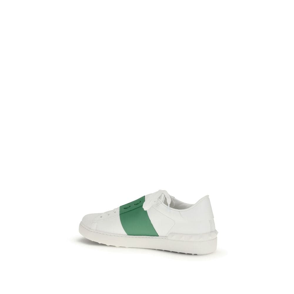 Valentino Garavani White Calf Leather Bos Taurus Low Top Sneakers - 3