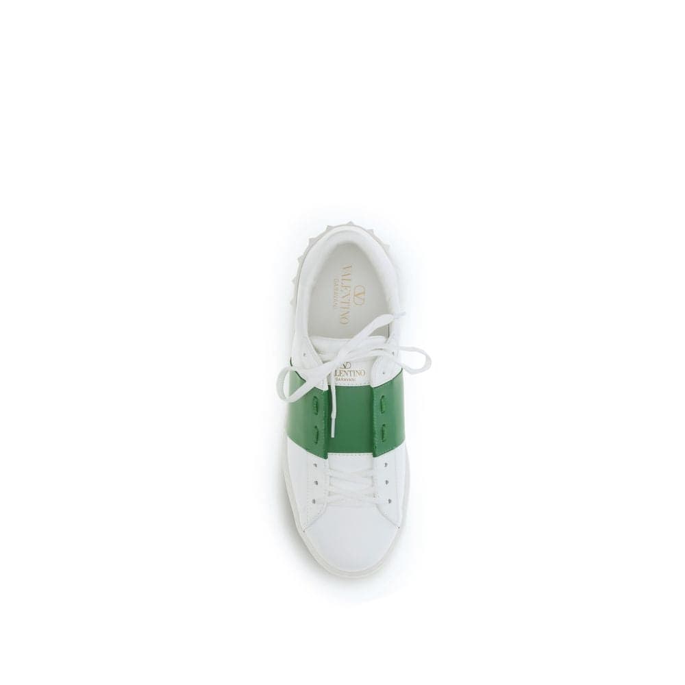 Valentino Garavani White Calf Leather Bos Taurus Low Top Sneakers - 4