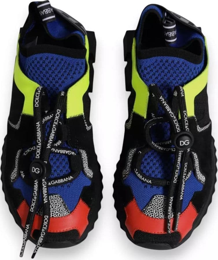 Dolce & Gabbana Multicolor Mesh Sorrento Trekking Sneakers Shoes - 3