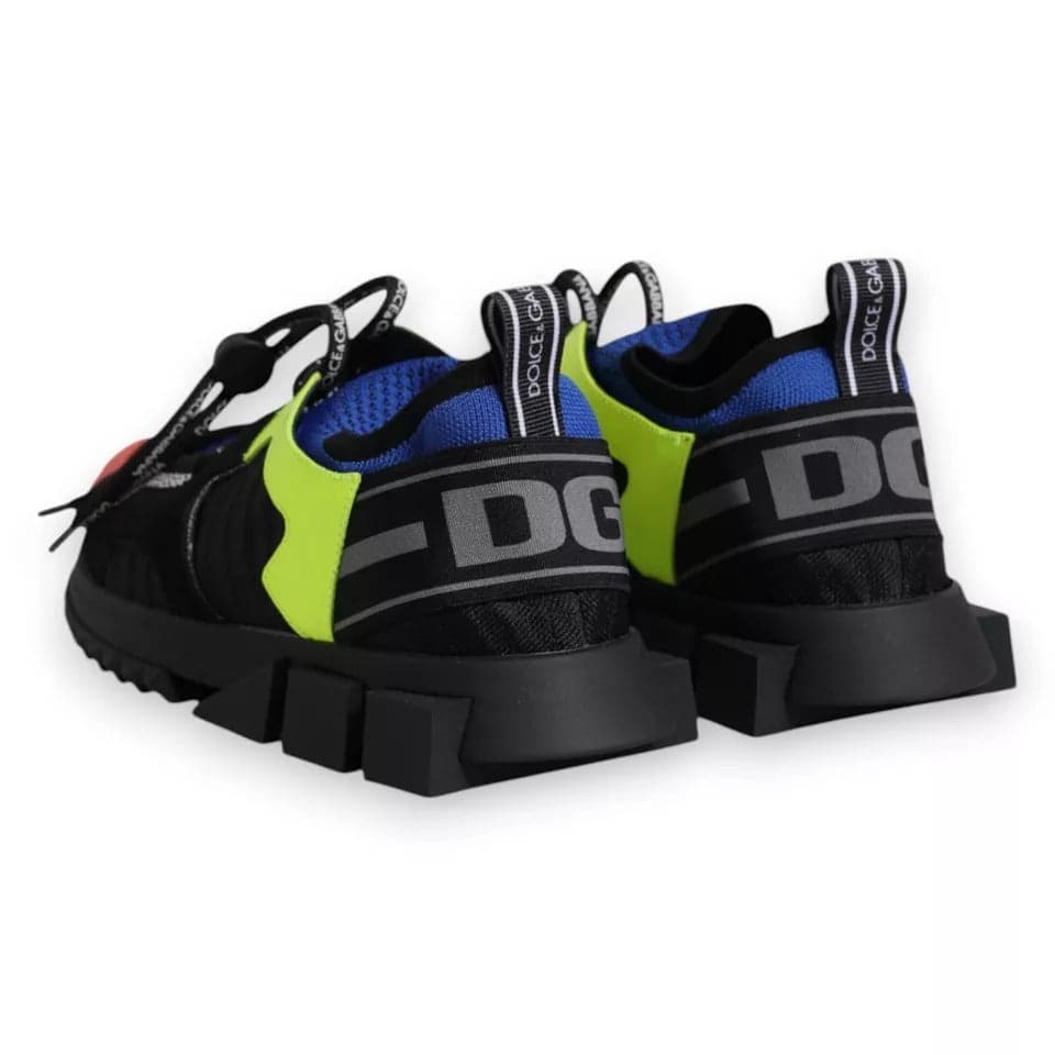 Dolce & Gabbana Multicolor Mesh Sorrento Trekking Sneakers Shoes - 4