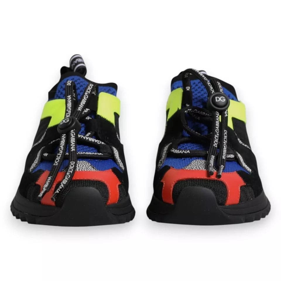 Dolce & Gabbana Multicolor Mesh Sorrento Trekking Sneakers Shoes - 5