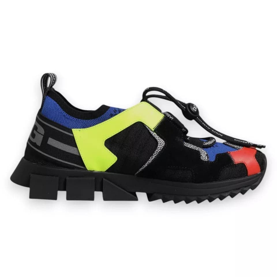 Dolce & Gabbana Multicolor Mesh Sorrento Trekking Sneakers Shoes - 6