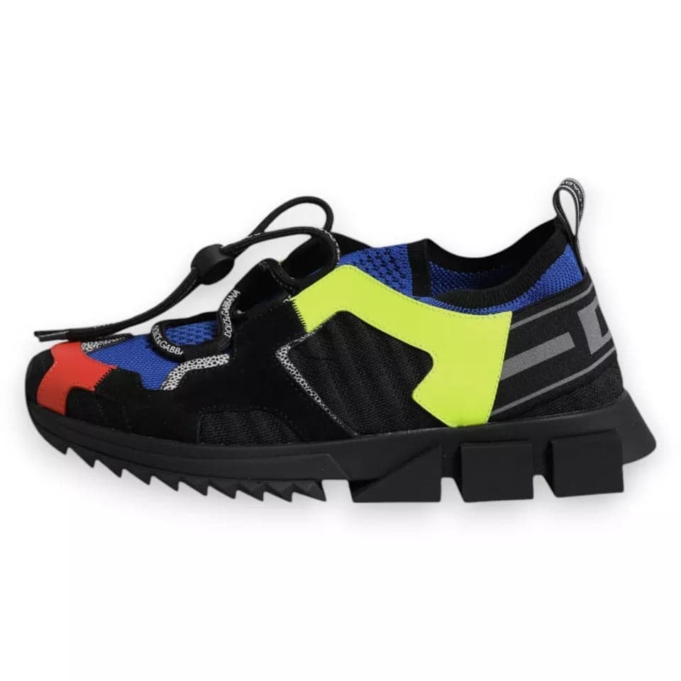 Dolce & Gabbana Multicolor Mesh Sorrento Trekking Sneakers Shoes - 8