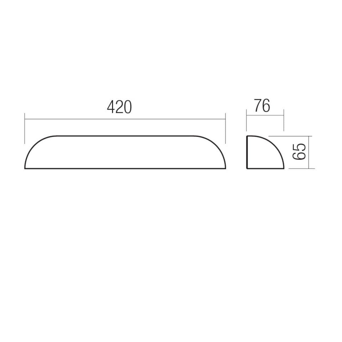 Applique LED Redo Group URON 91057 91058 91059 IP65 monoemissione cemento - 6