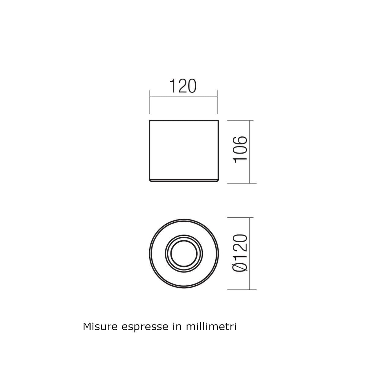 Plafoniera led  Redo Group FUNN 91186 91187 91188 IP65 cemento - 7