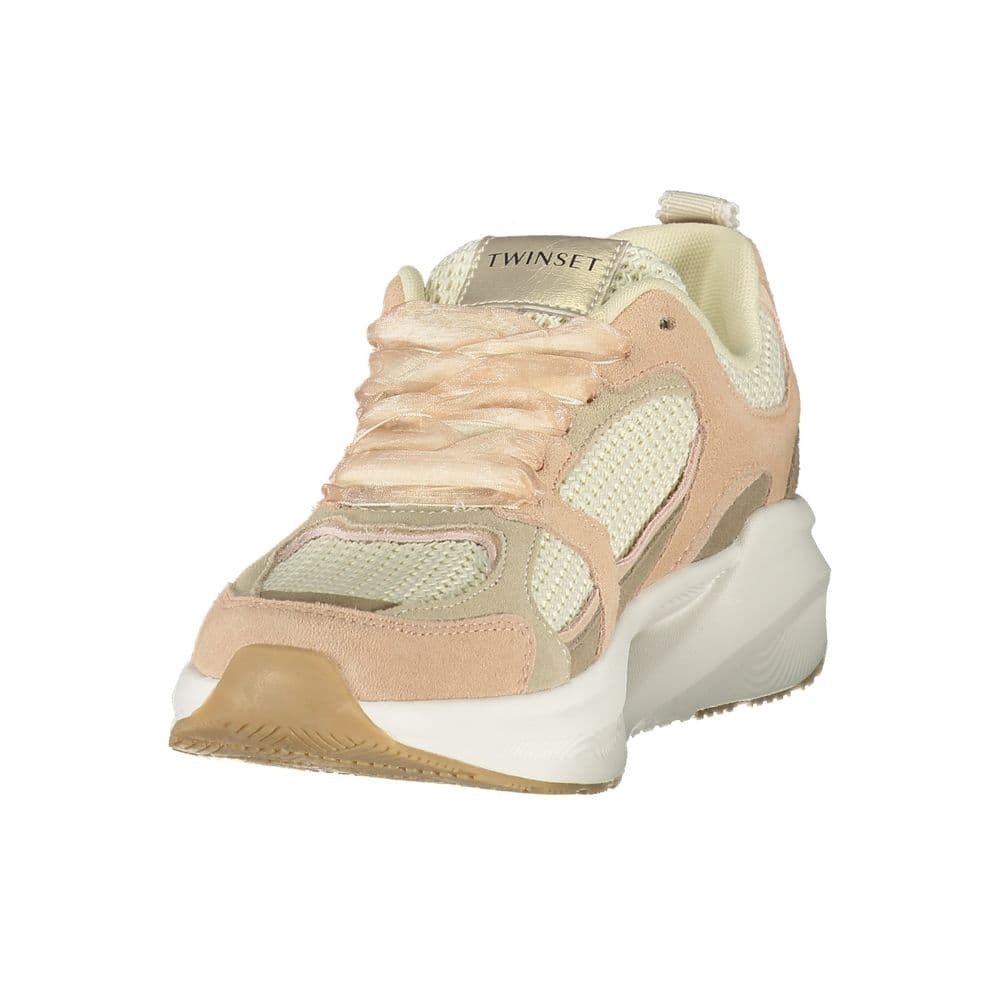 Twinset Pink Fabric Women's Sneaker - 3