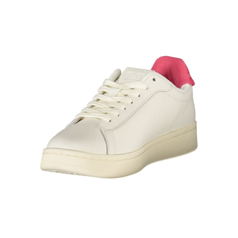Tommy Hilfiger Bianco Polyurethane Women Sneaker - 3