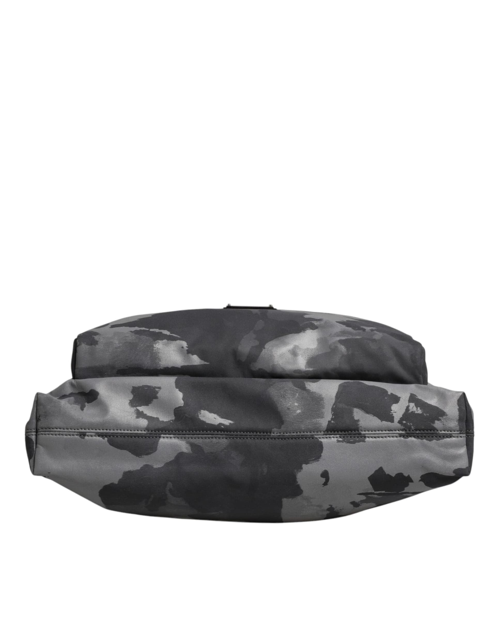 Dolce & Gabbana Gray Camo Cotton Multiple Compartments Tote Bag - 6