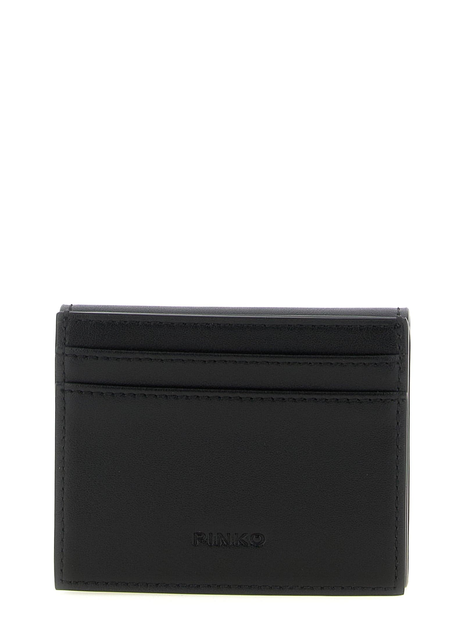PINKO Black Cowhide Cardholder - 2